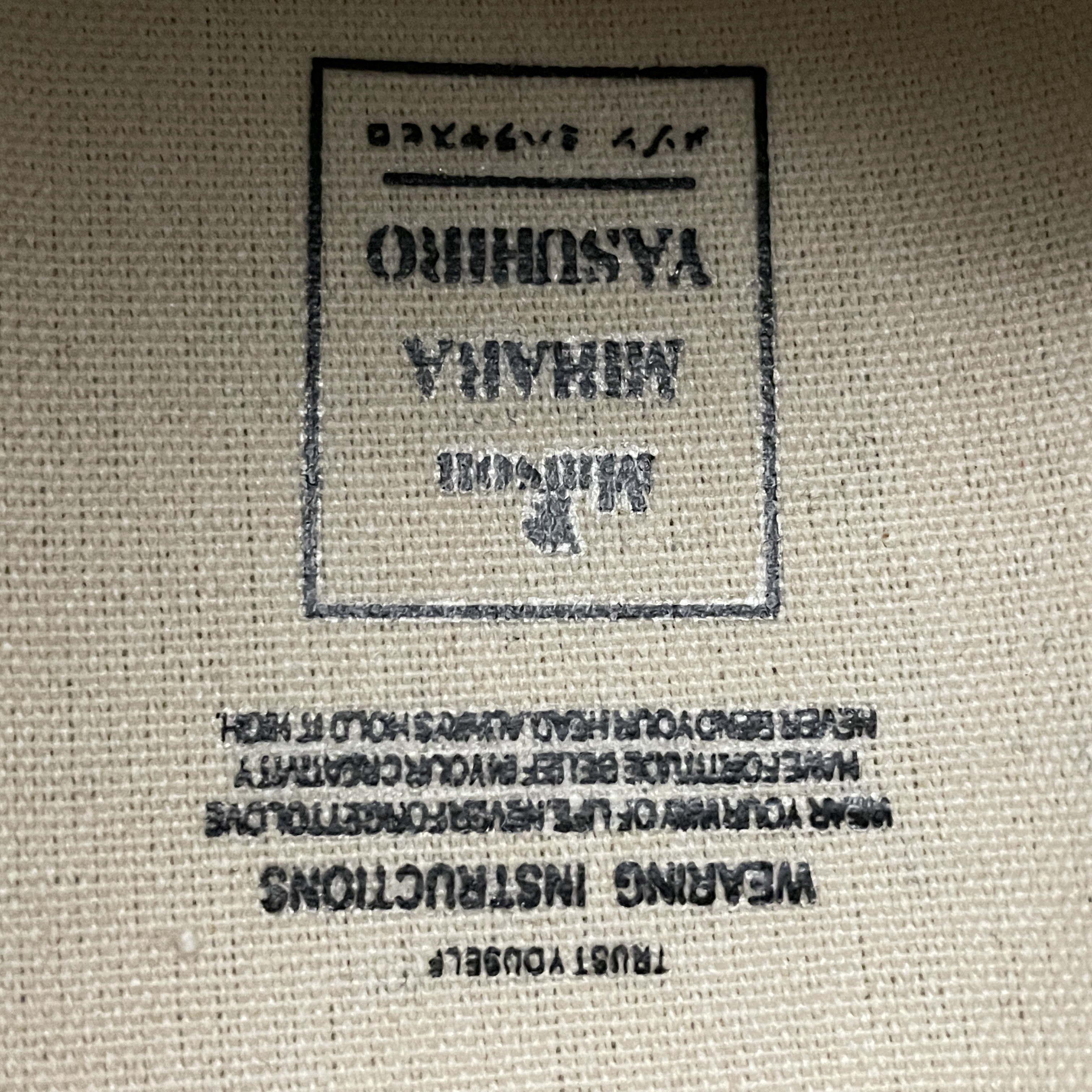 Maison MIHARA YASUHIRO PETERSON23 OG Sole BC Canvas Low-top Sneaker "Black" (A12FW707) 