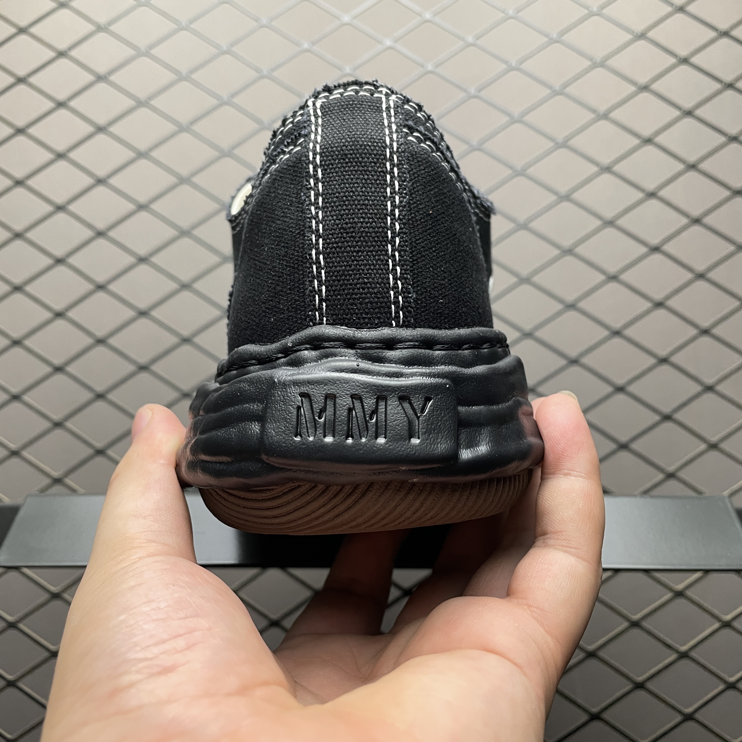 Maison MIHARA YASUHIRO PETERSON23 OG Sole BC Canvas Low-top Sneaker "Black" (A12FW707) 