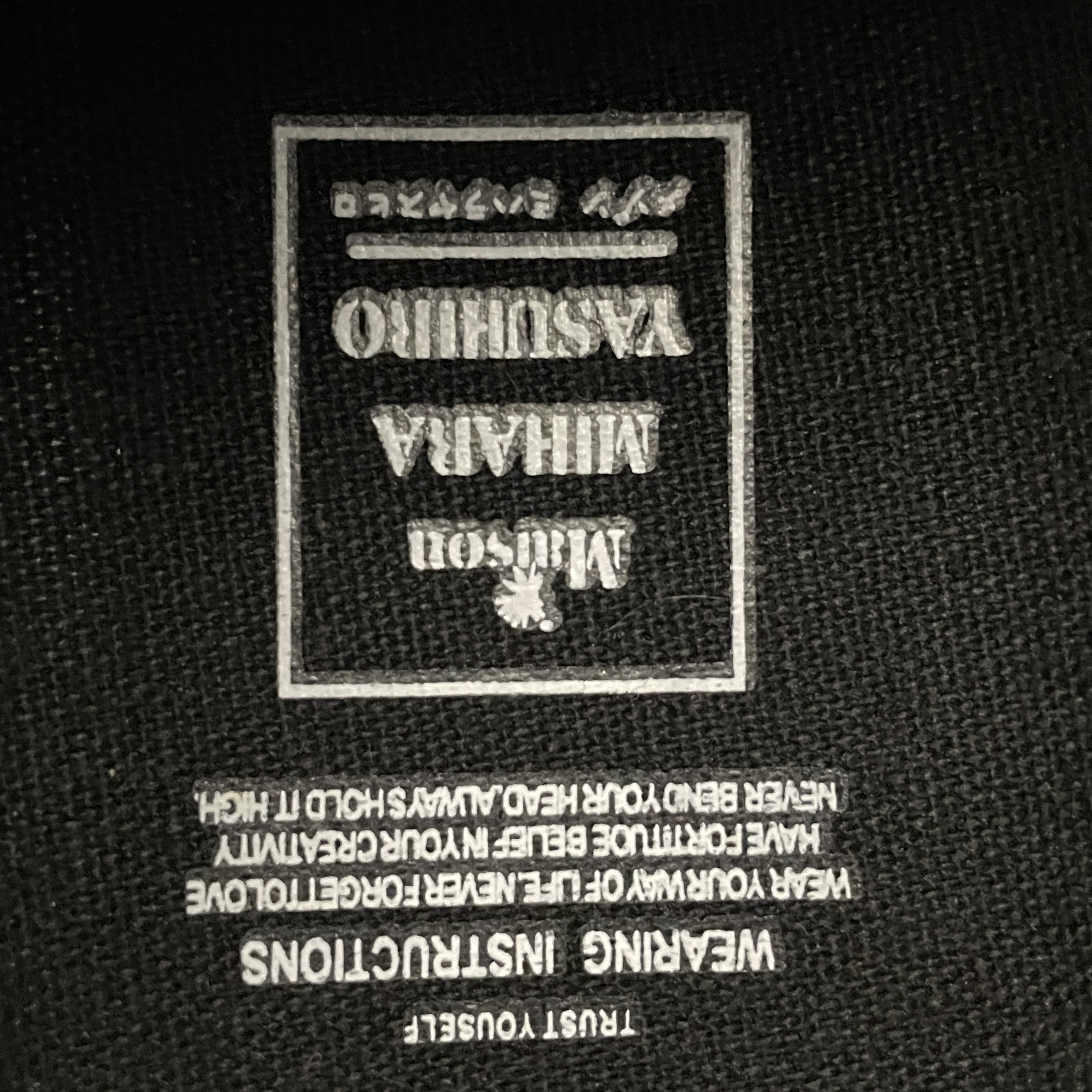 Maison MIHARA YASUHIRO PETERSON Original Sole Canvas Low Cut Sneaker (A01FW702BLACK) 