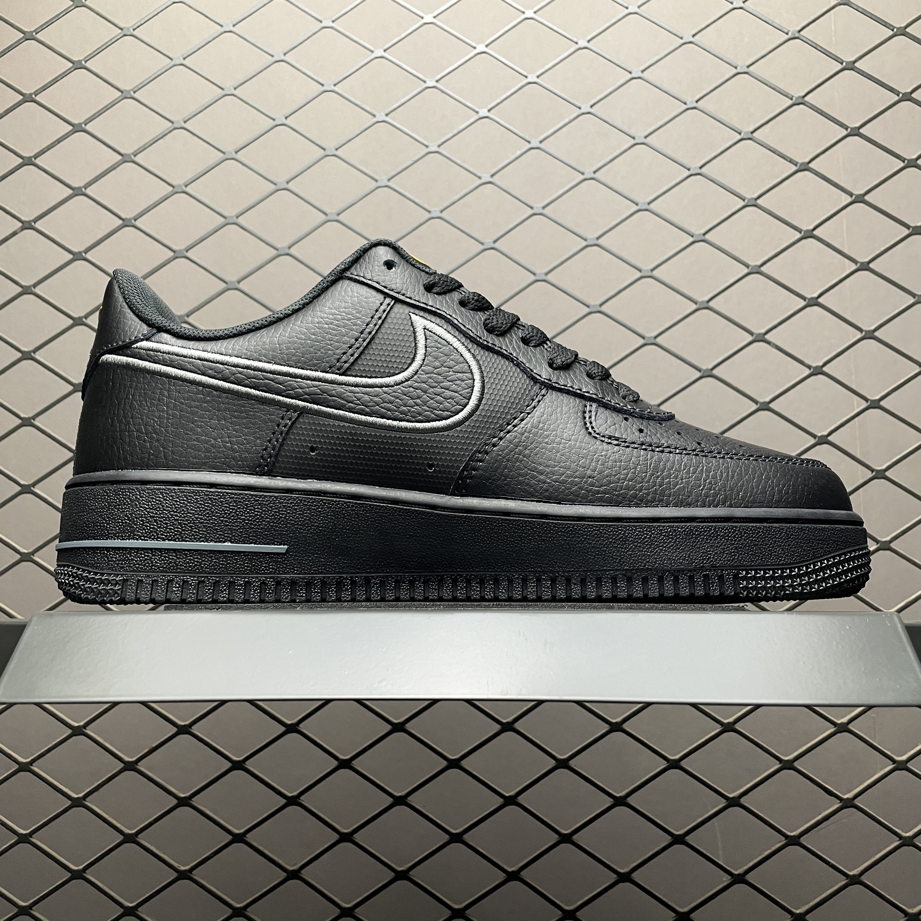 Nike Air Force 1 Low "Black/Laser Orange/Metallic Silver" (IB7677-001)