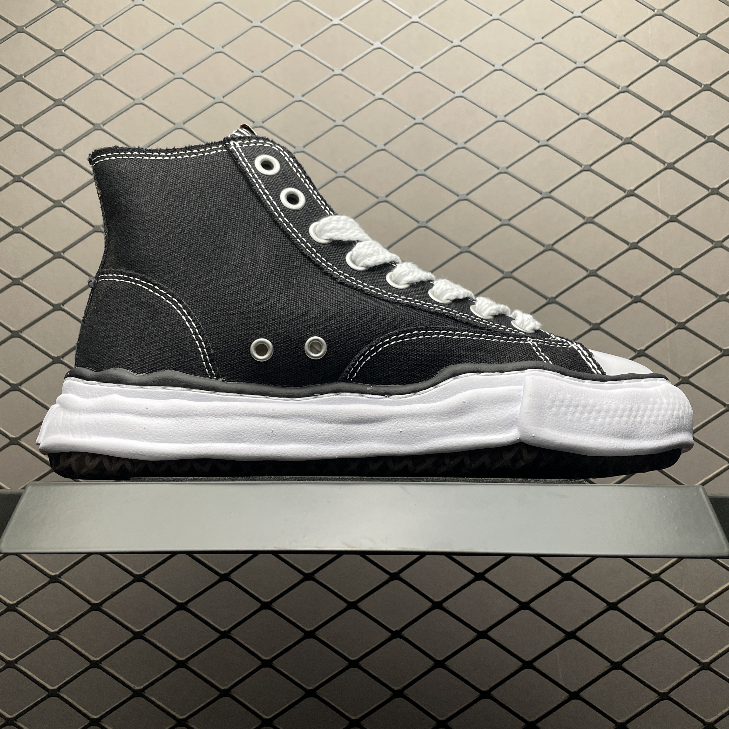 Maison Mihara Yasuhiro Peterson OG Sole Canvas High Black (A01FW701黑)