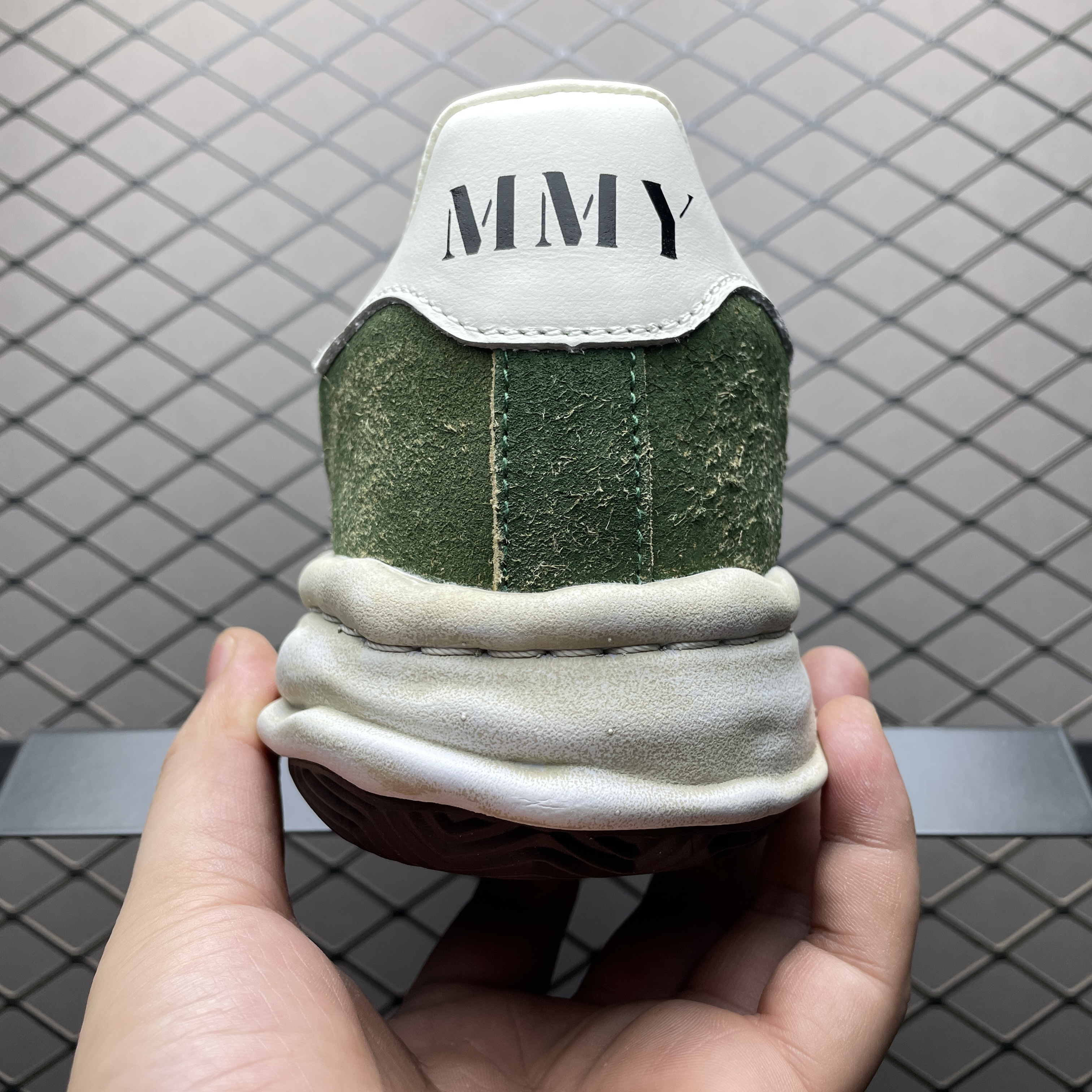 Maison MIHARA YASUHIRO BLAKEY OG Sole Vintage Suede Low-top Sneaker "Green" (A15FW728)