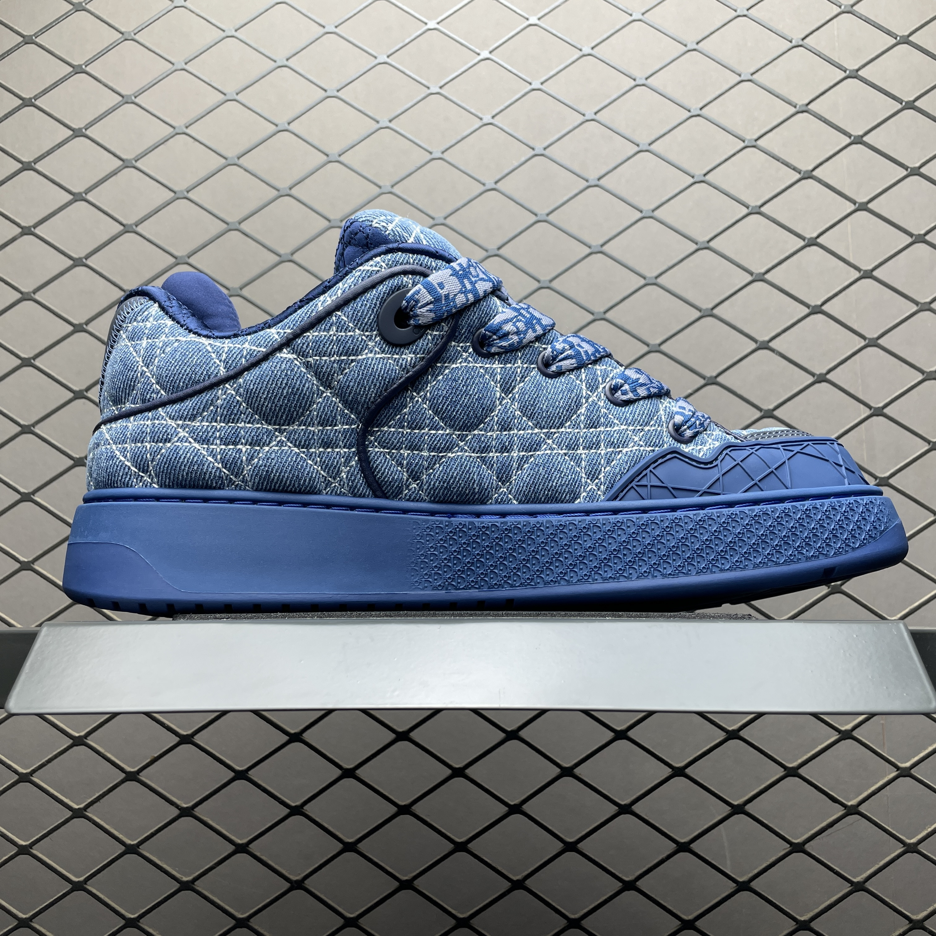DIOR Spider Cannage Denim Sneakers（3SN288ZAW_H565）