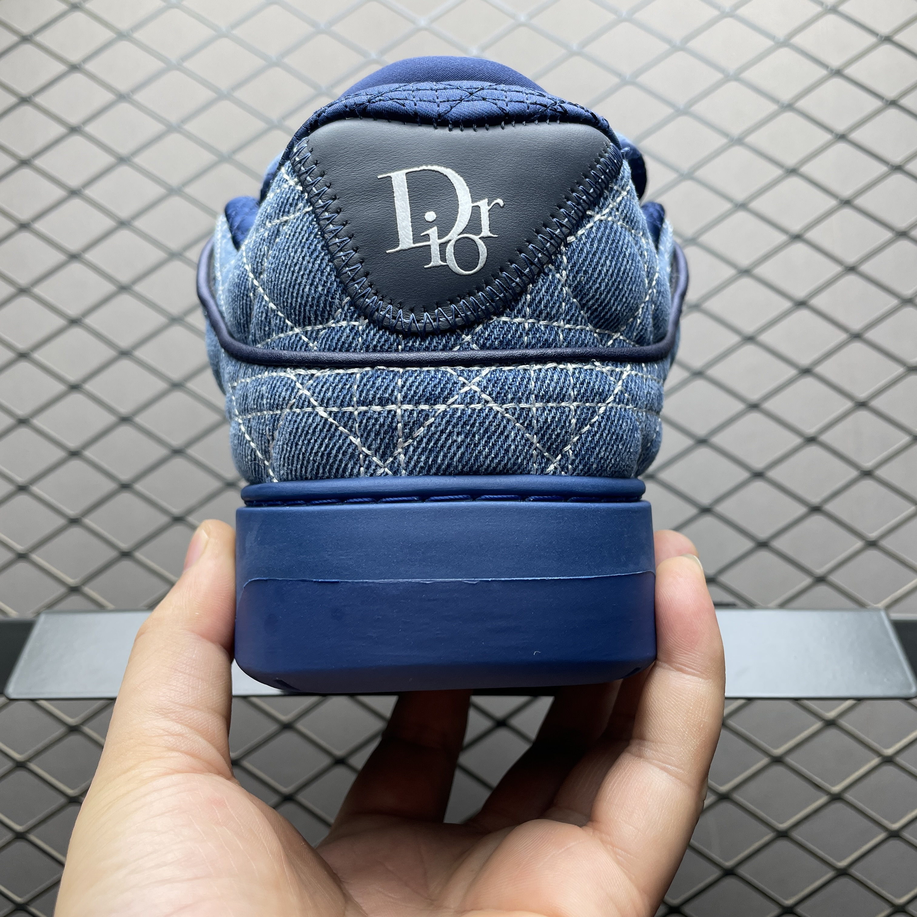 DIOR Spider Cannage Denim Sneakers（3SN288ZAW_H565）