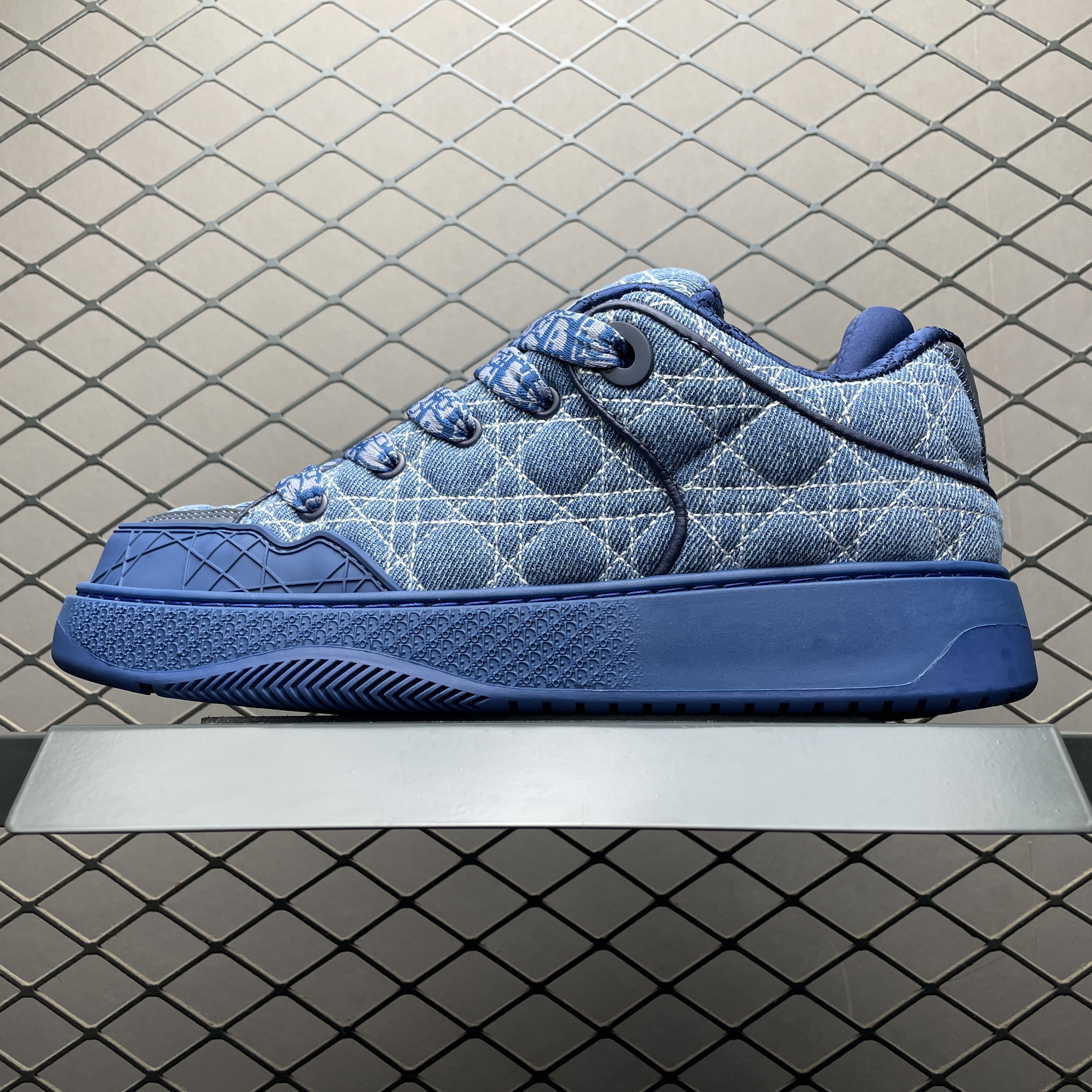DIOR Spider Cannage Denim Sneakers（3SN288ZAW_H565）
