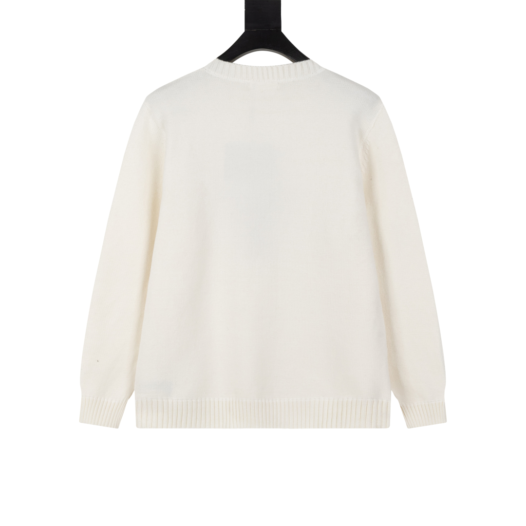 PRADA Wool x cashmere crew neck sweater (UMB223-1YMW-F0K74-S-211）