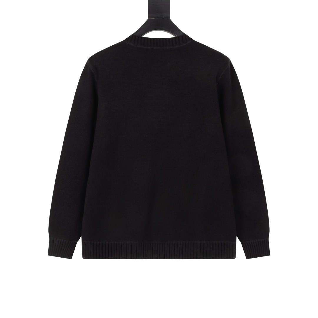 PRADA Wool x cashmere crew neck sweater (UMB223-1YMW-F0K74-S-211）