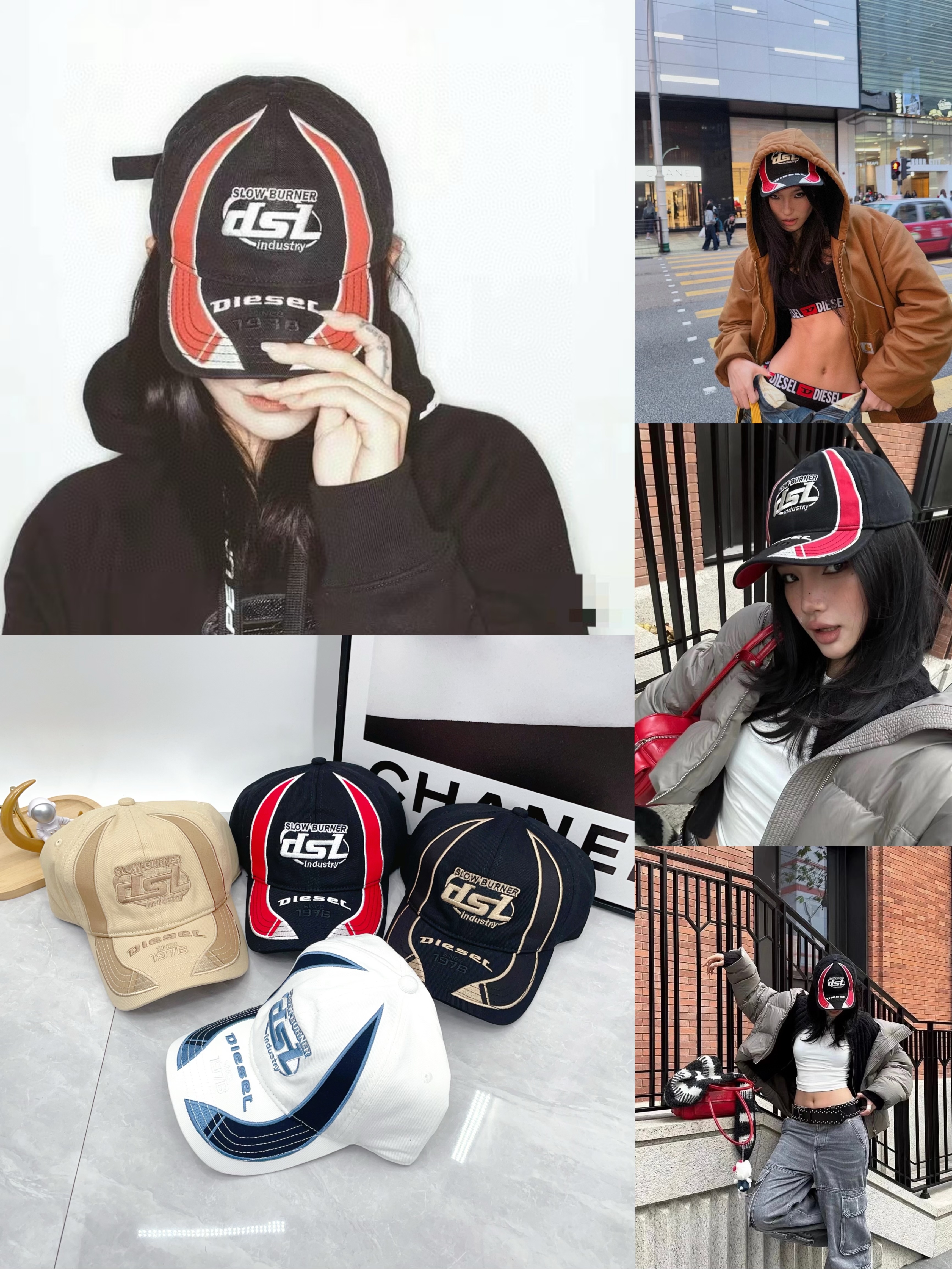 Diesel C-Arson Cap Black（A173970PFAA）