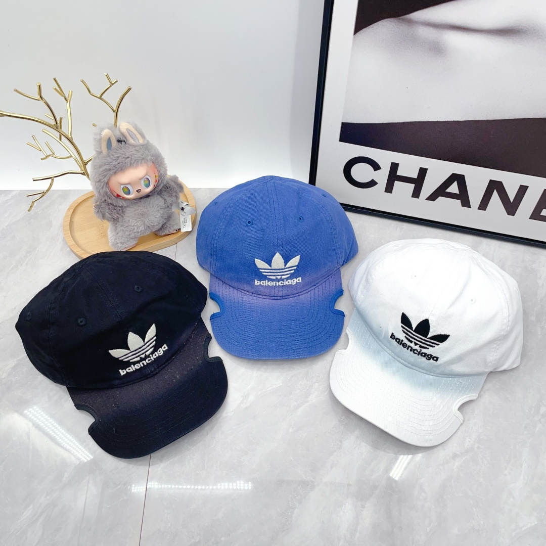 Balenciaga x adidas Trefoil Balenciaga Logo Cap （723749410B2）