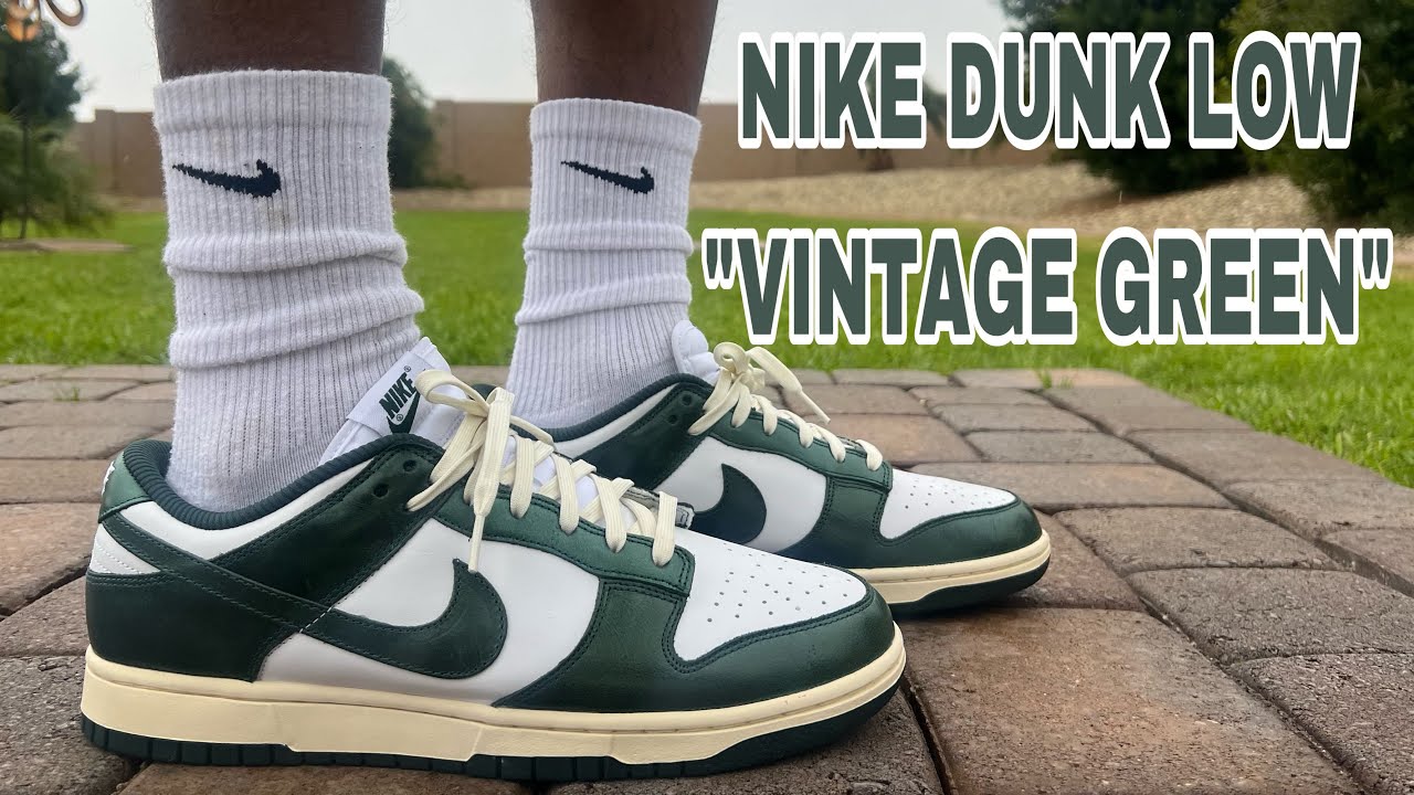 NIKE DUNK LOW WMNS "VINTAGE GREEN" REVIEW & ON FEET YOU CAN GRAB THESE  BELOW RETAIL GOTTA LOVE IT!!!