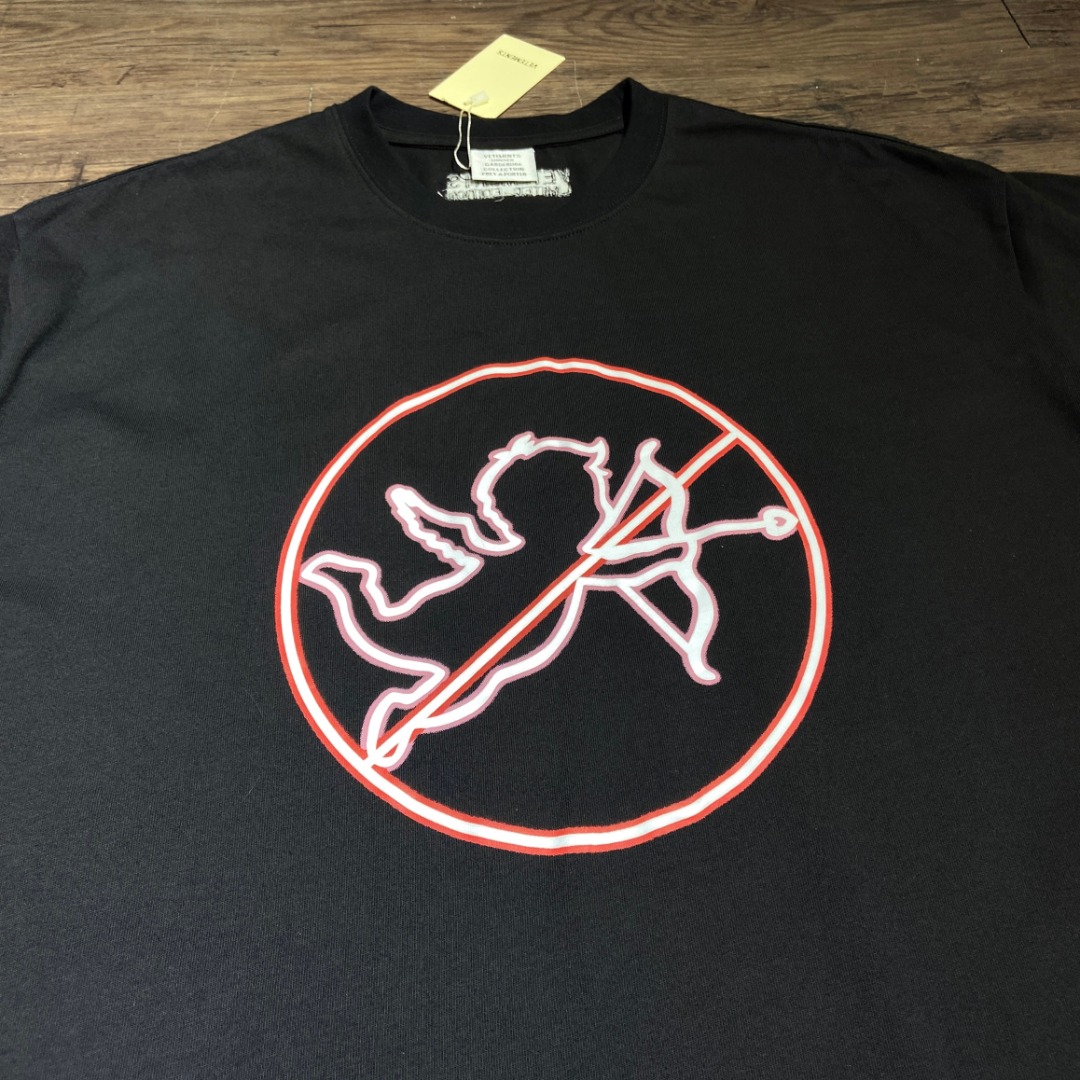 Vetements No Time For Romance T-Shirt 'Black'（1UA52TR440B）