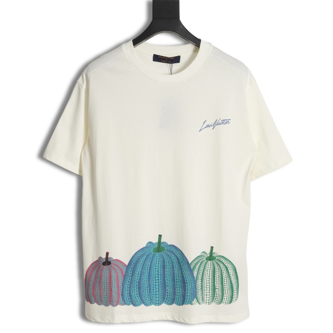 Louis Vuitton x Yayoi Kusama Pumpkins Printed T-Shirt "Blanc"（1AB74Y）