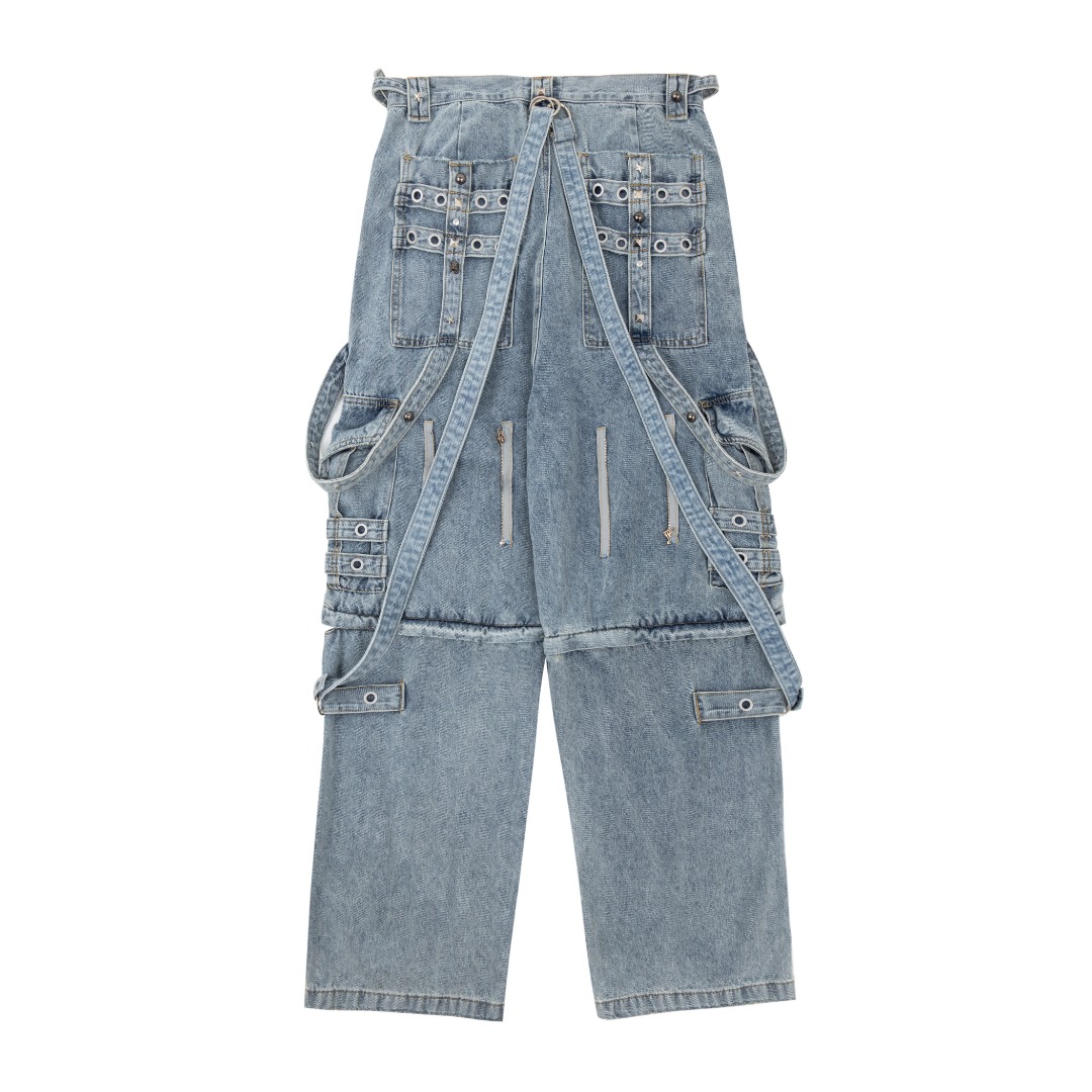 BALENCIAGA Men's Raver Baggy Pants in Black（681693TBP471055）