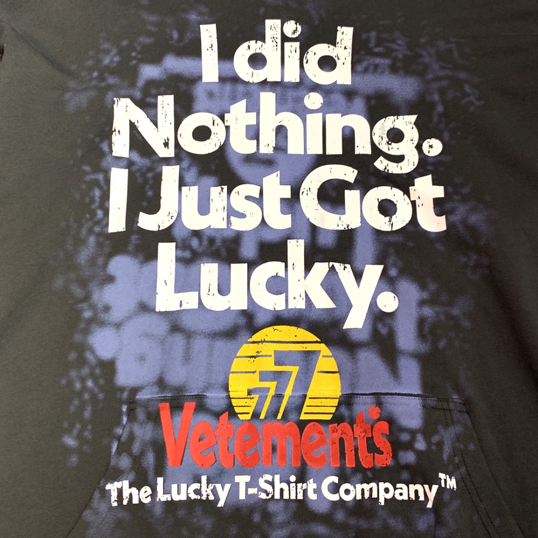 Vetements I Got Lucky Hoodie (UA53HD440P）