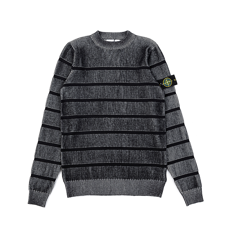 Stone Island Striped Compass Patch Sweater（7915513D1-V0029）
