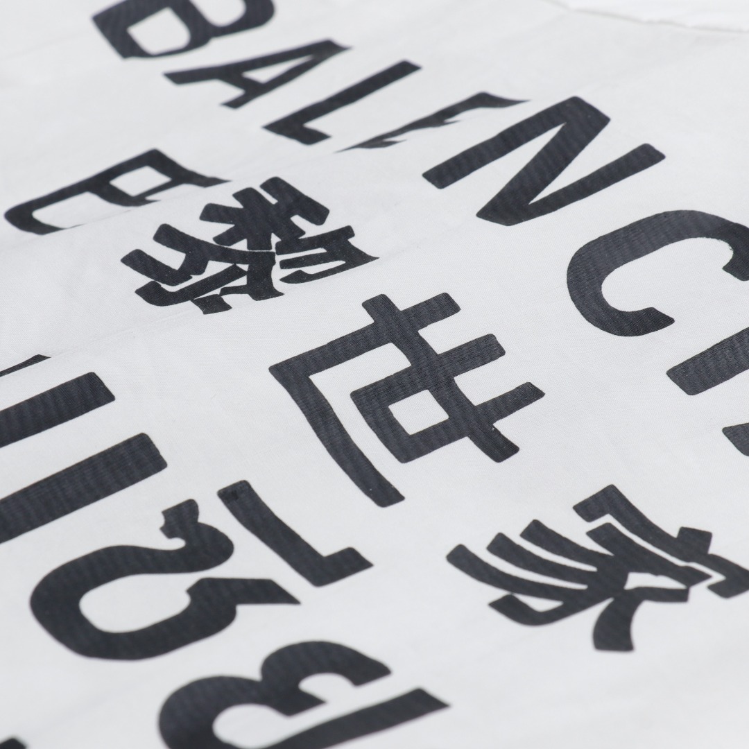 Balenciaga Seven Languages ​​Back Shirt(647357TYB189000）