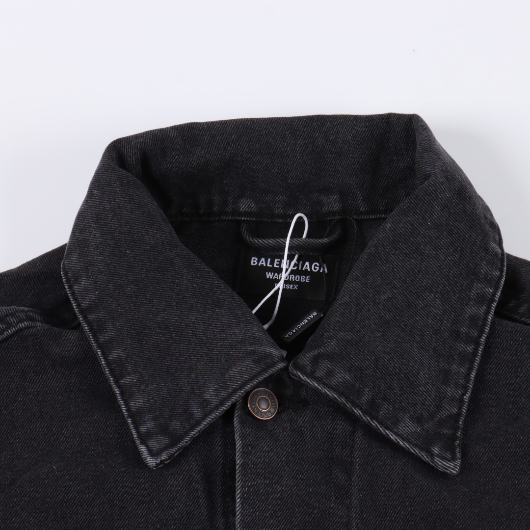 Balenciaga Inkjet Print Washed Jacket (783697THW254245-2）