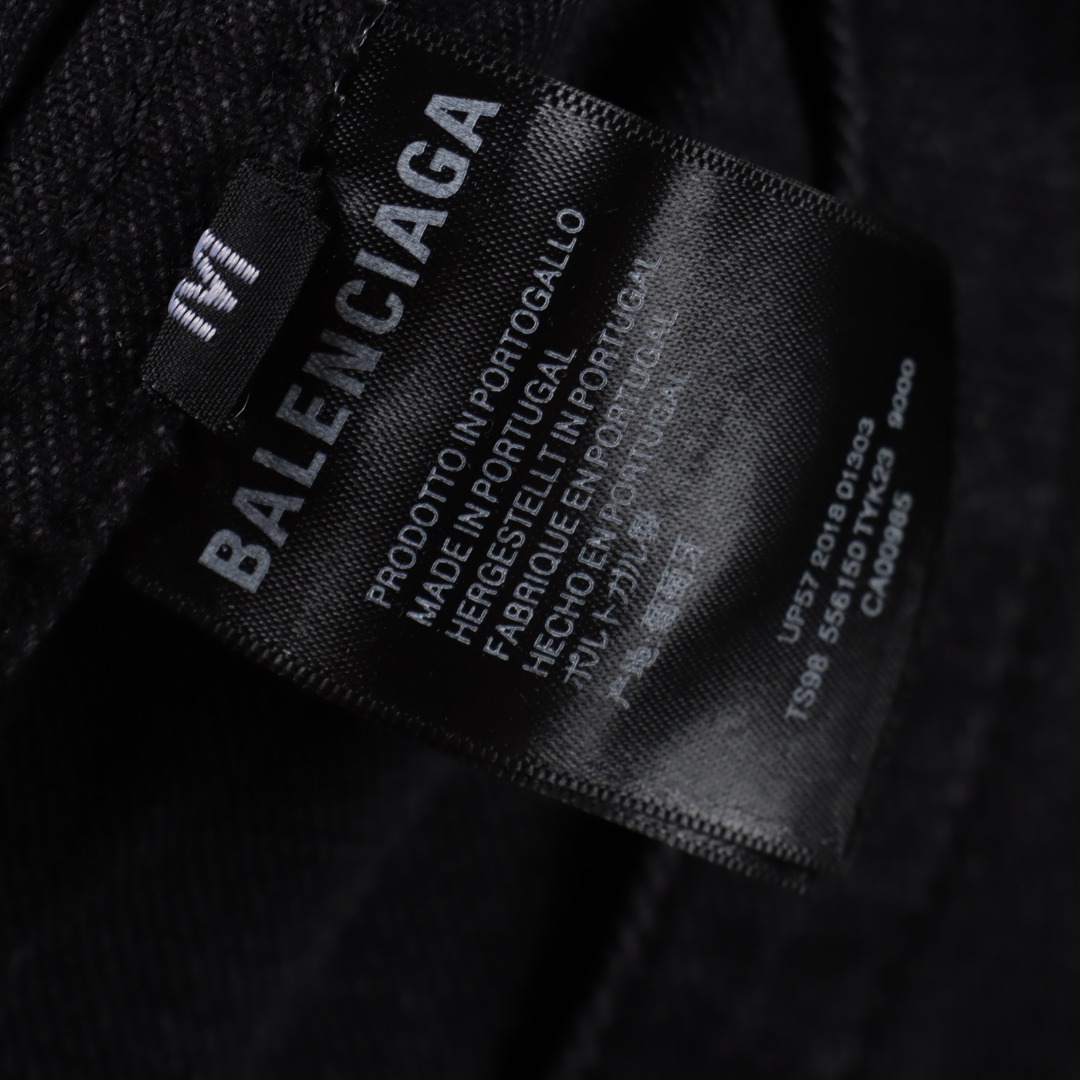 Balenciaga Inkjet Print Washed Jacket (783697THW254245-2）