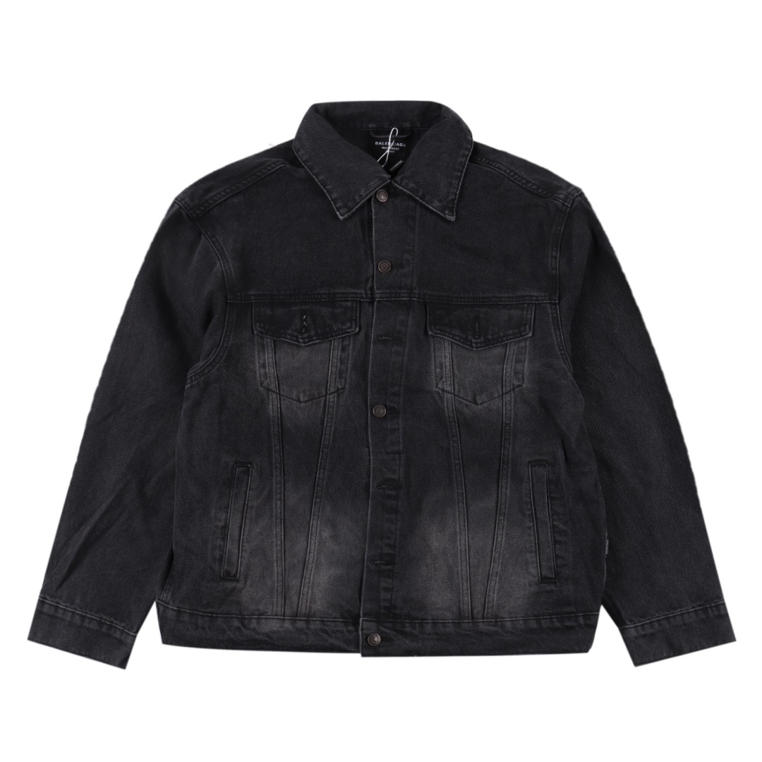 Balenciaga Inkjet Print Washed Jacket (783697THW254245-2）