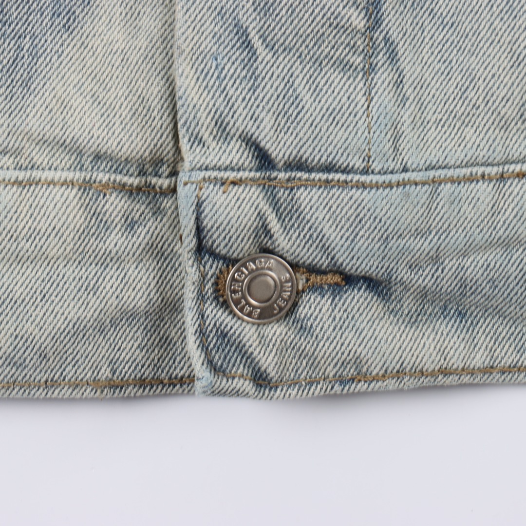 Balenciaga Inkjet Print Washed Jacket (783697THW254245-1）