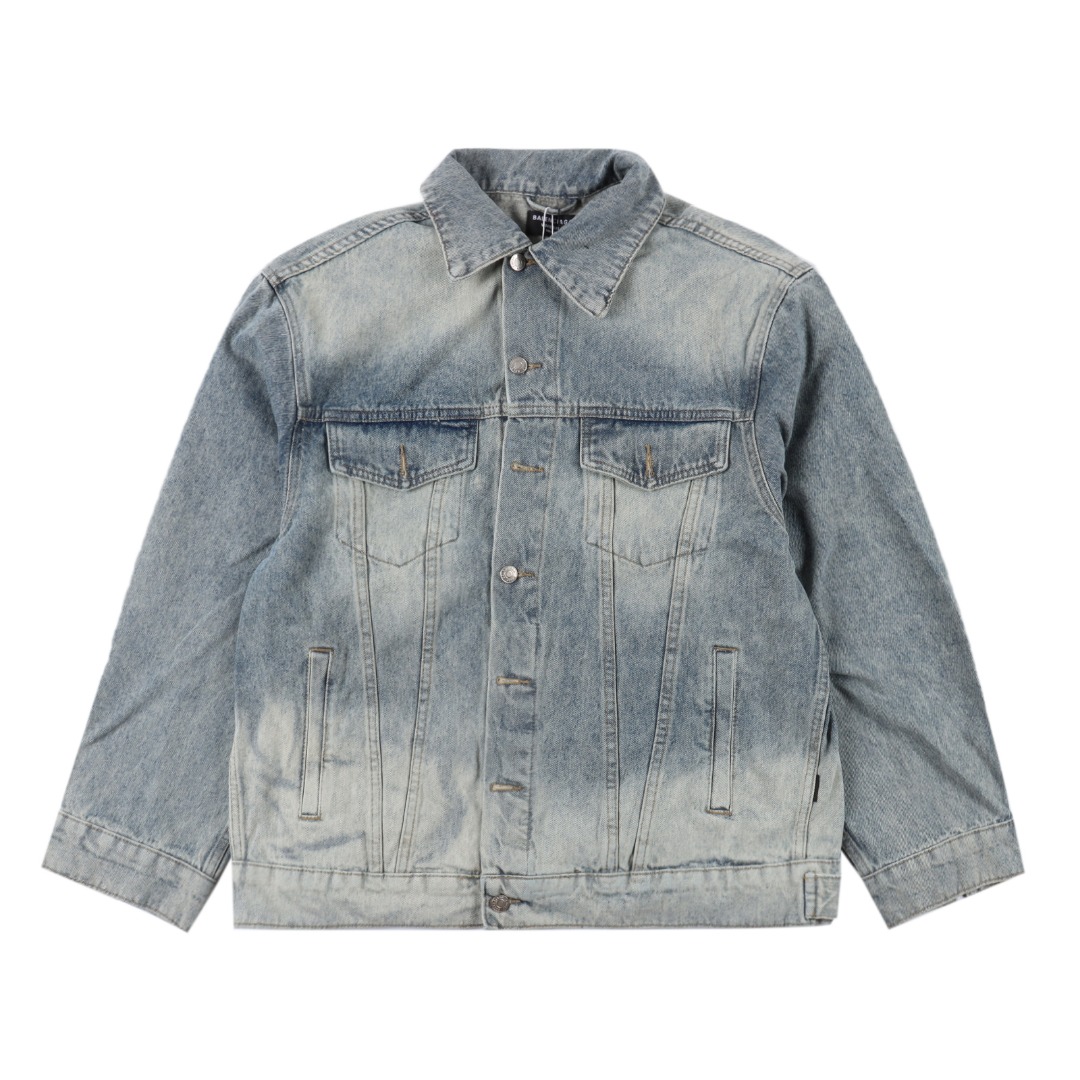 Balenciaga Inkjet Print Washed Jacket (783697THW254245-1）