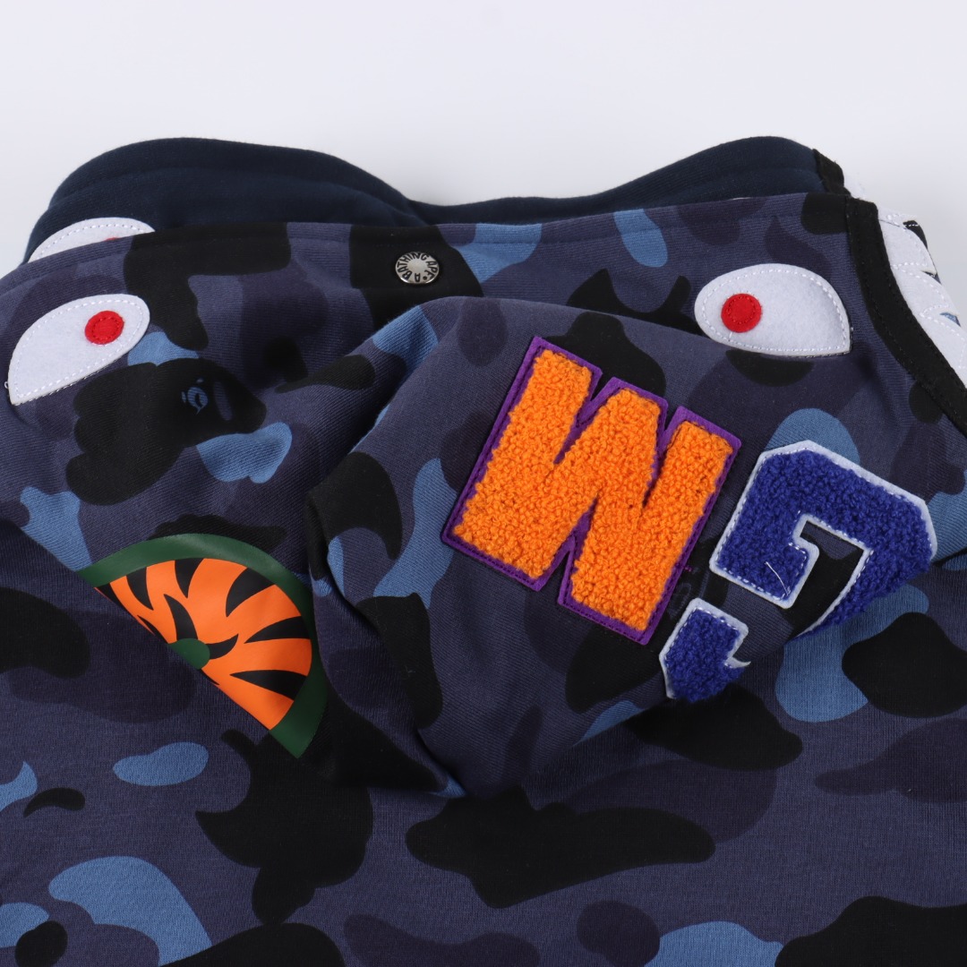 Ape Bape Shark Hoodie A Bathing Ape（1G80-115-022）