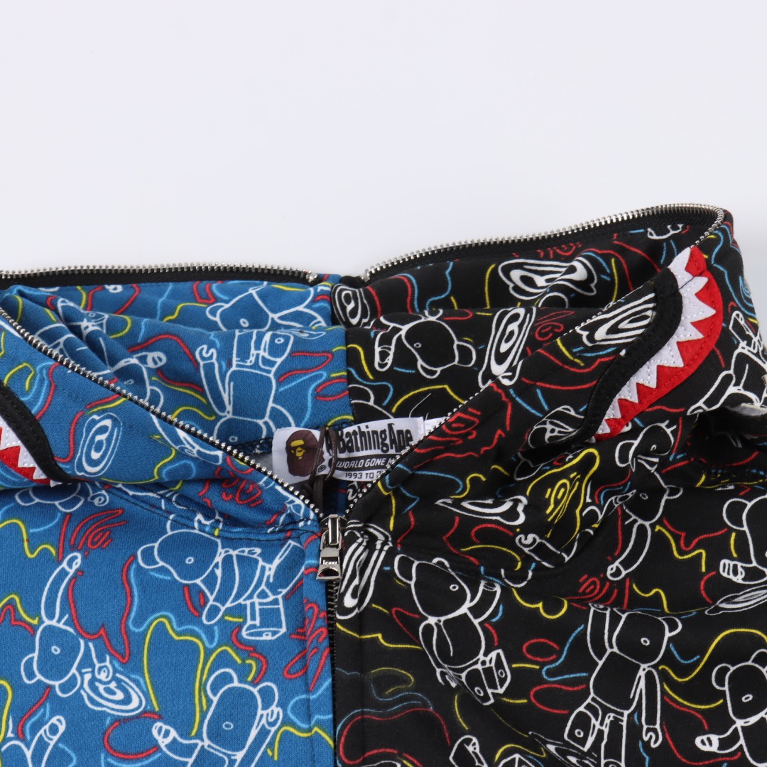 Ape Bape Shark Hoodie A Bathing Ape（1H73-115-902）