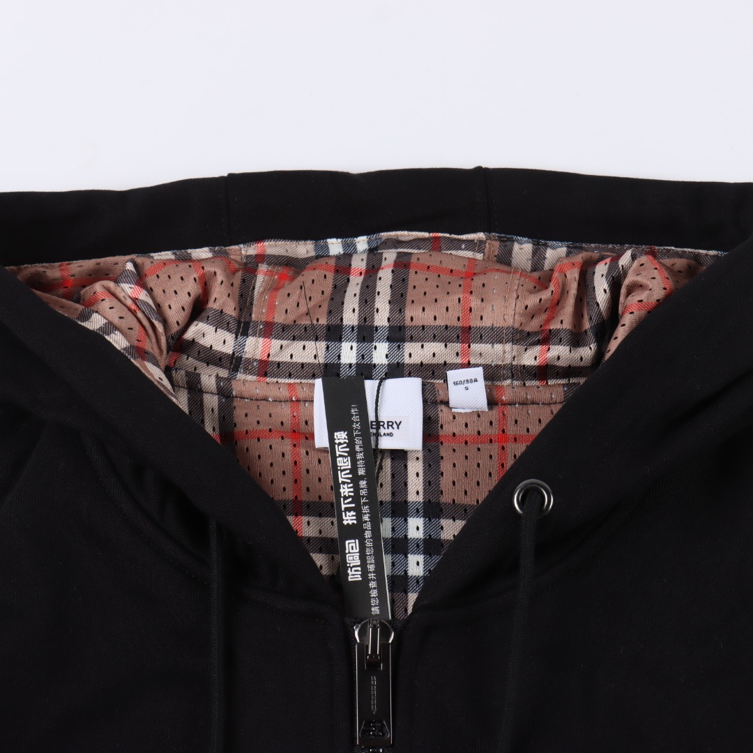 Burberry Cotton Blend Zip Hoodie（8026221）