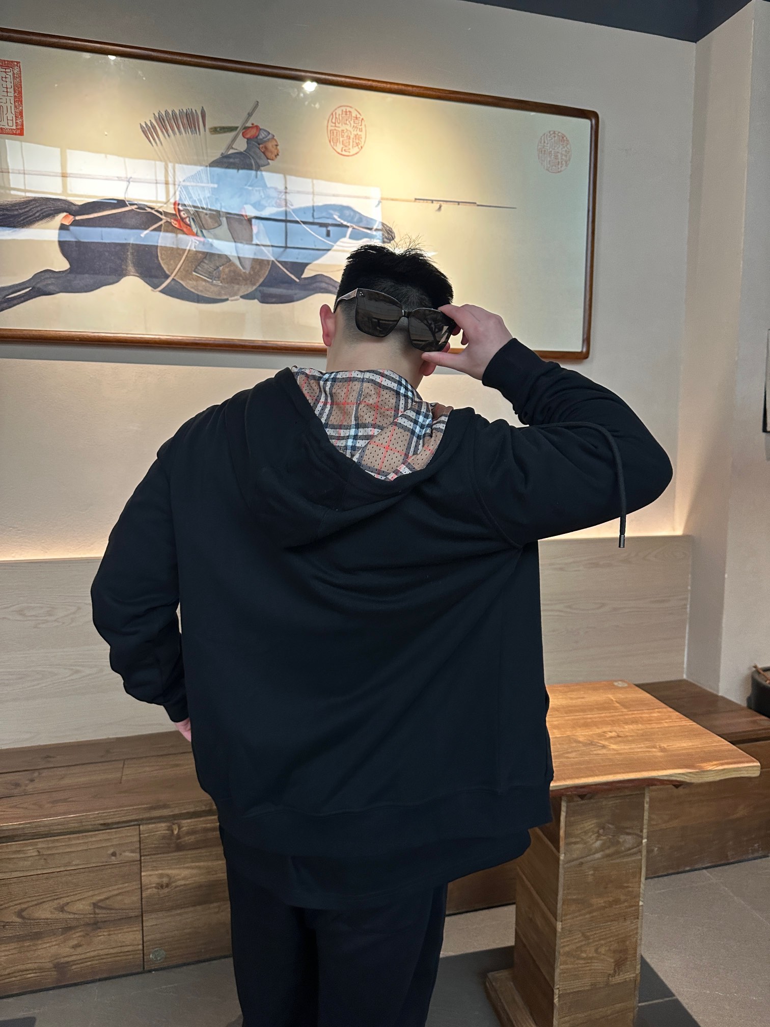 Burberry Cotton Blend Zip Hoodie（8026221）