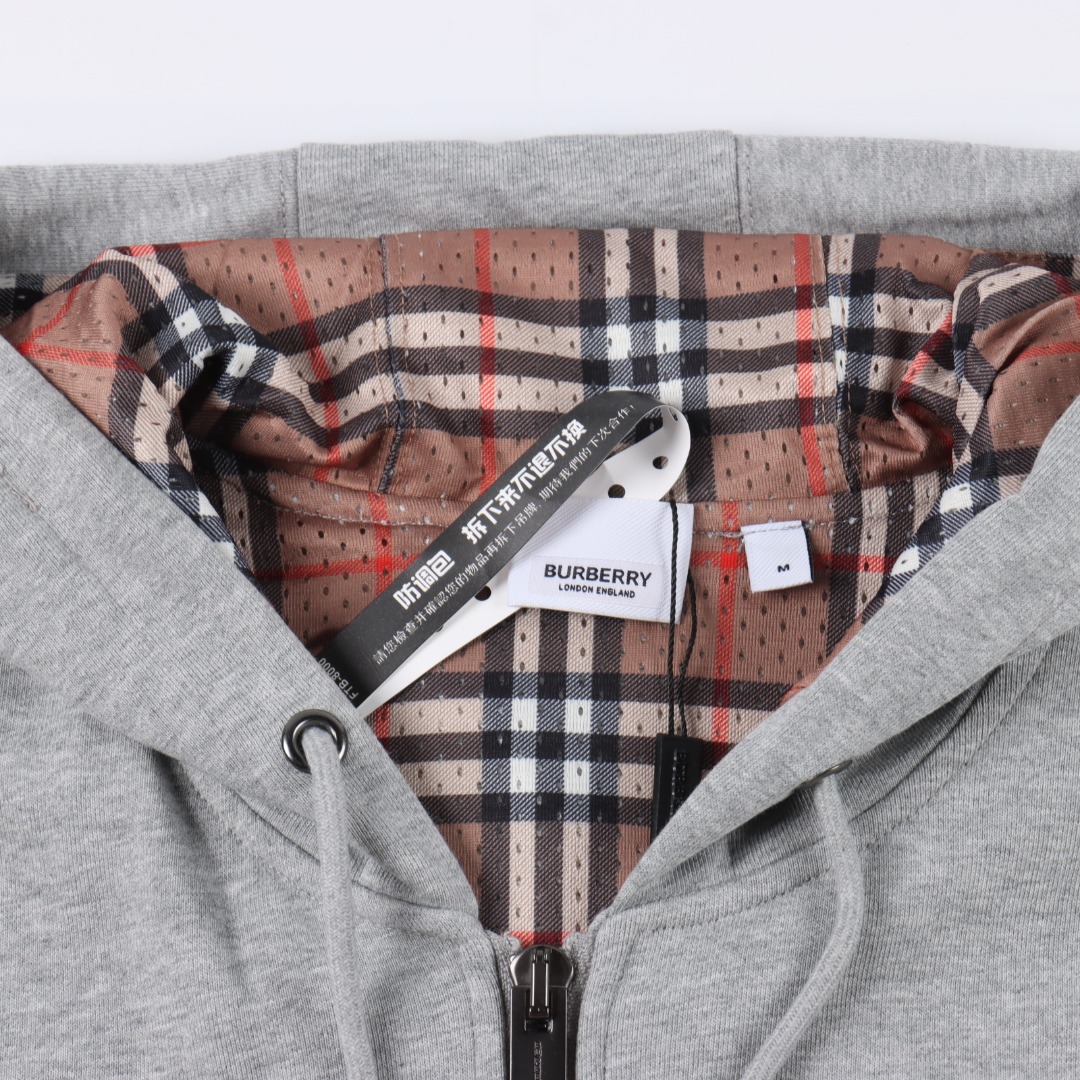 Burberry Cotton Blend Zip Hoodie（8026221）
