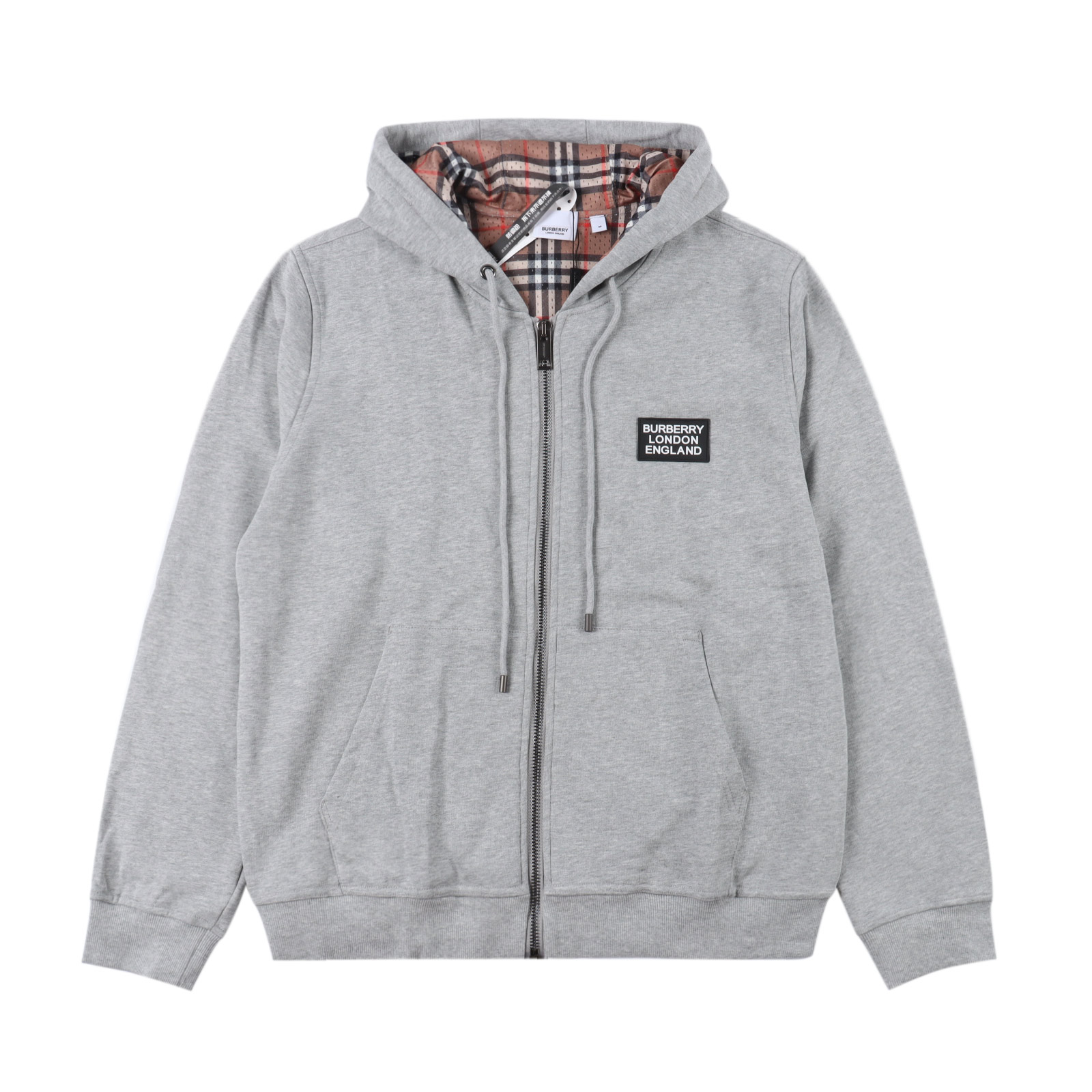 Burberry Cotton Blend Zip Hoodie（8026221）