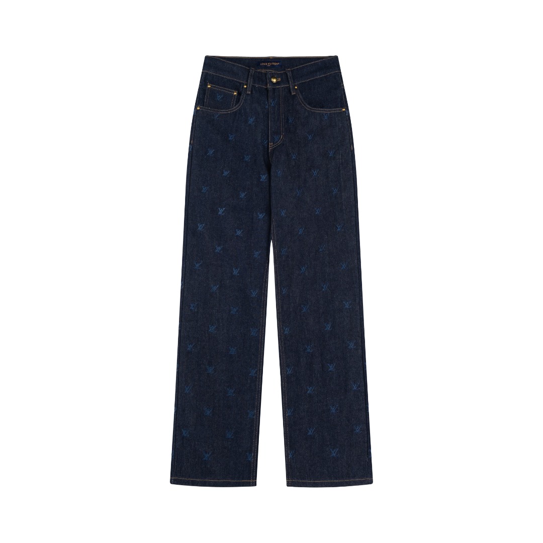 Louis Vuitton Embroidered Denim Pants（1AFY25）
