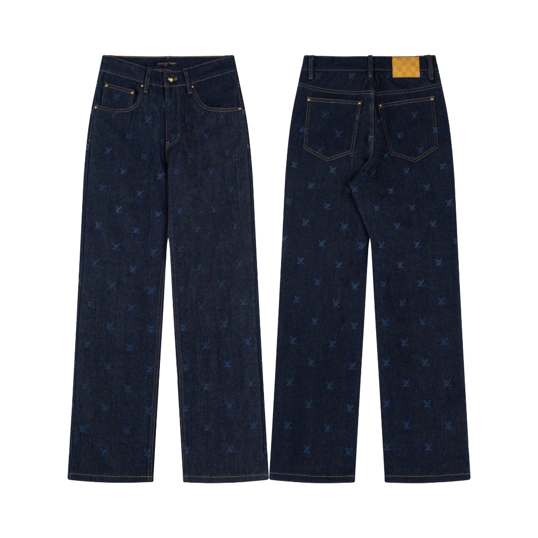 Louis Vuitton Embroidered Denim Pants（1AFY25）