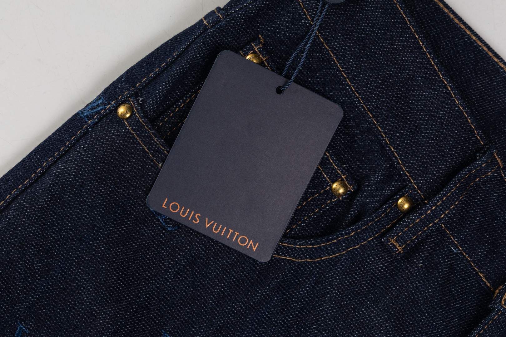 Louis Vuitton Embroidered Denim Pants（1AFY25）