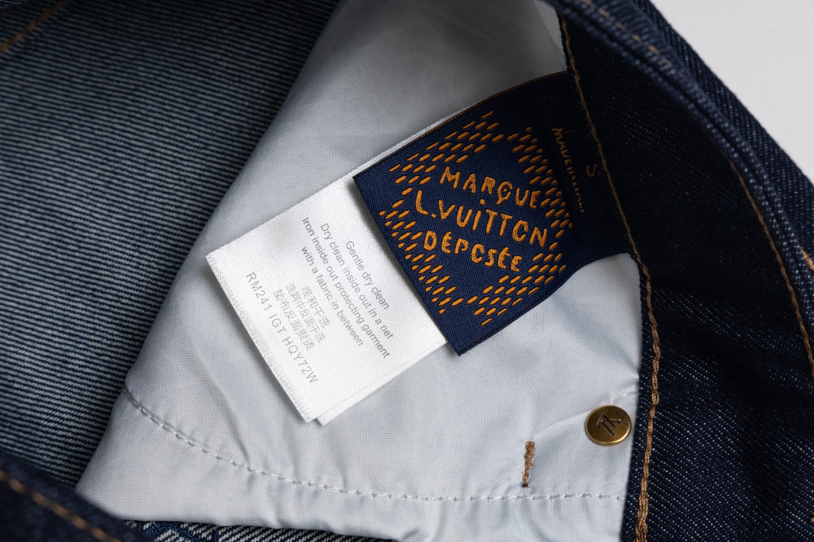 Louis Vuitton Embroidered Denim Pants（1AFY25）