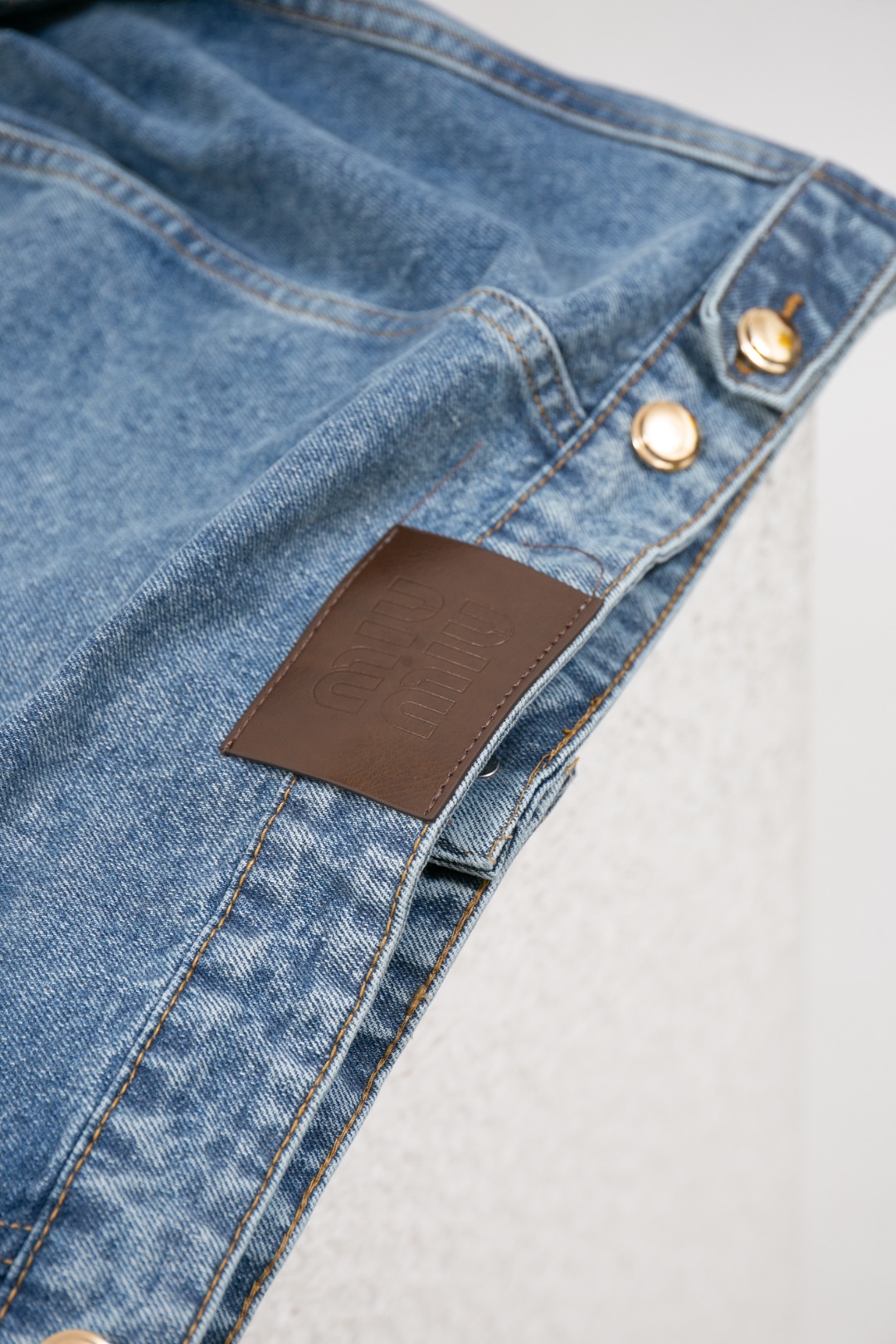 MIUMIU Denim blouson jacket（GWB195-1373-F0076-S-OOO）