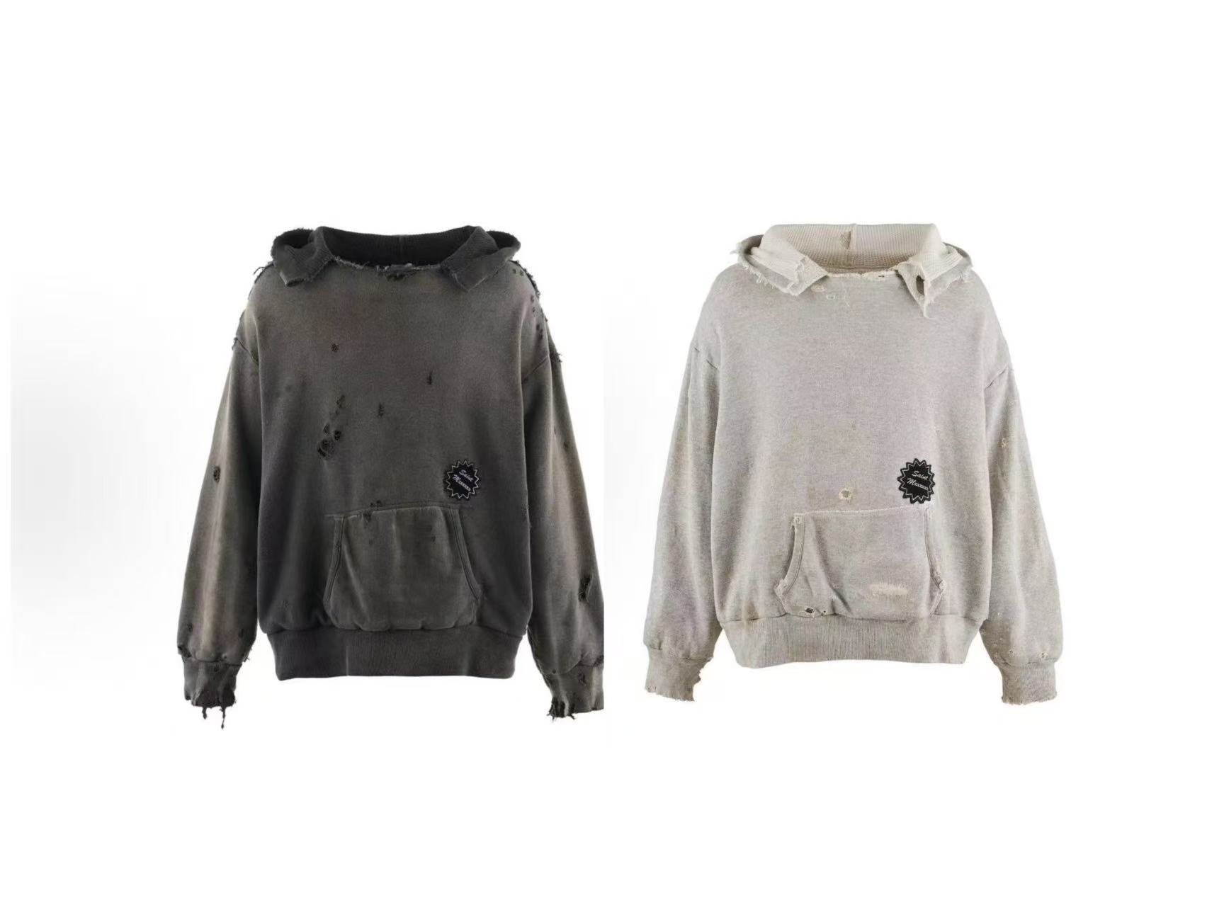 SAINT Mxxxxx xHOODIE/DBL FACE/CHARCOAL（SM-YS1-0000-041）