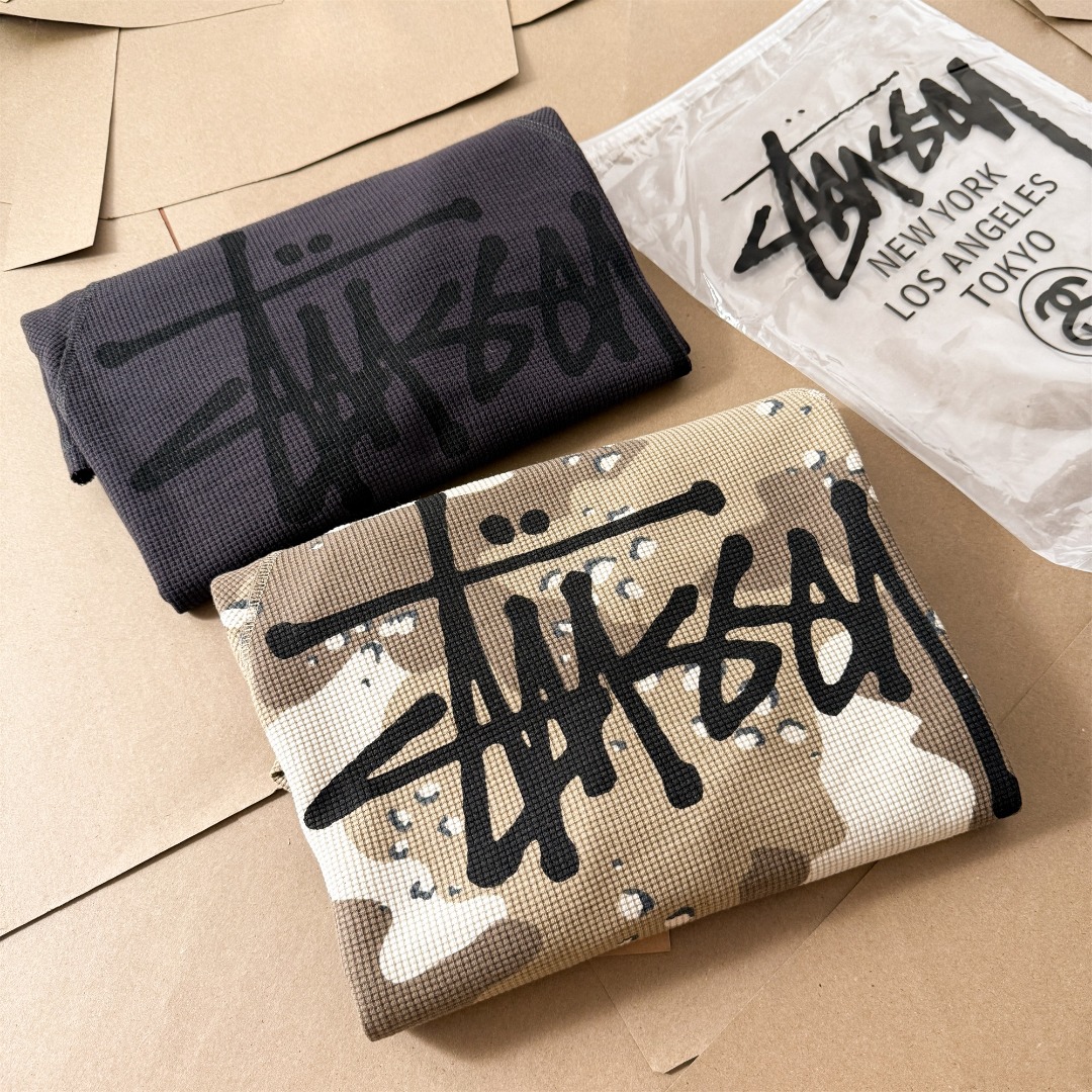 Stüssy Raglan Thermal Basic Sweatshirt（1140356）