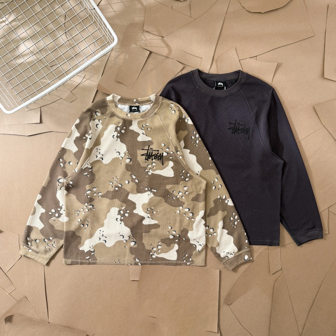 Stüssy Raglan Thermal Basic Sweatshirt（1140356）