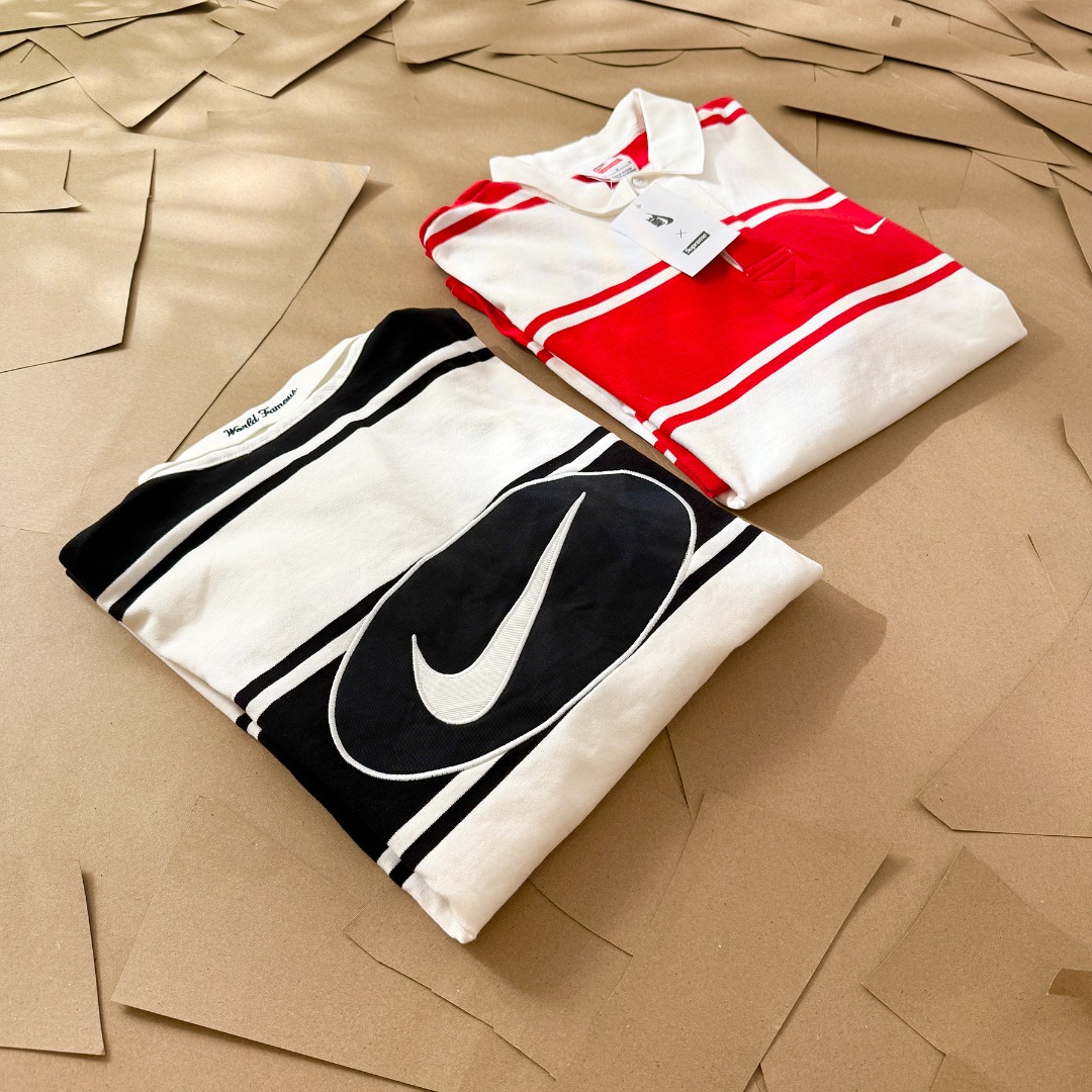 Supreme x Nike Stripe Rugby "Black" HF9641-010（SUP-SS25-220）