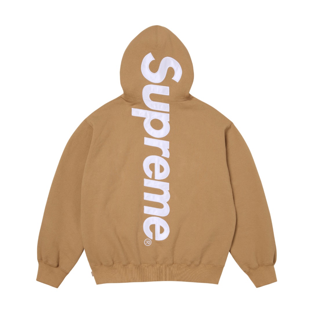 Supreme FW23 Week8 Satin Appliqu Hoodie（SUP-FW23-148）