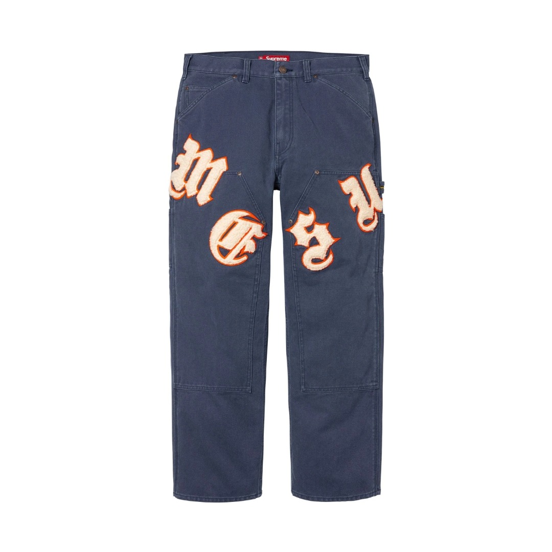 Supreme Old English Canvas Double Knee Painter Pant（SUP-SS25-034）