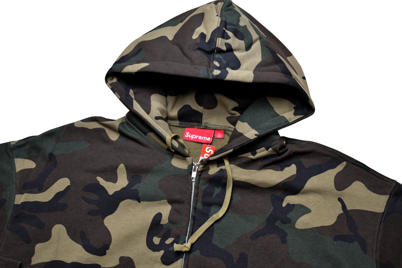 Supreme Big Logo Zip Up Hooded Sweatshirt (SUP-SS25-060）
