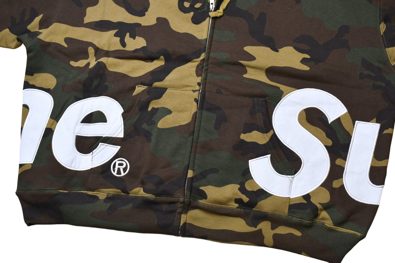 Supreme Big Logo Zip Up Hooded Sweatshirt (SUP-SS25-060）