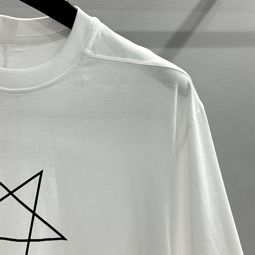 Rick Owens Jumbo Pentagram T-shirt（DU02C5274RNEP3-0908）