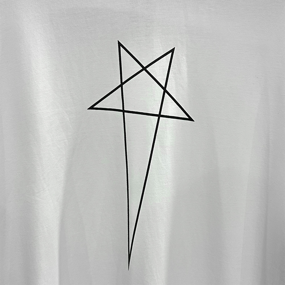 Rick Owens Jumbo Pentagram T-shirt（DU02C5274RNEP3-0908）