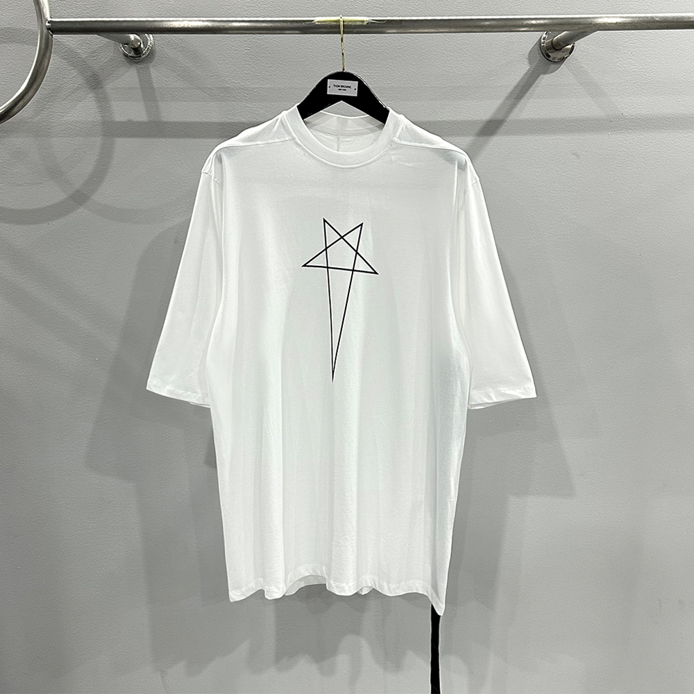 Rick Owens Jumbo Pentagram T-shirt（DU02C5274RNEP3-0908）