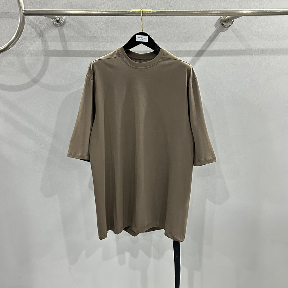 Rick Owens solid color loose short-sleeved shirt（DU02C5274RN-11）