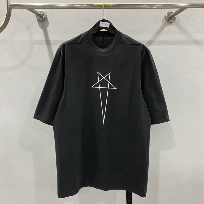 Rick Owens Jumbo Pentagram T-shirt（DU02C5274RNEP3-0908）