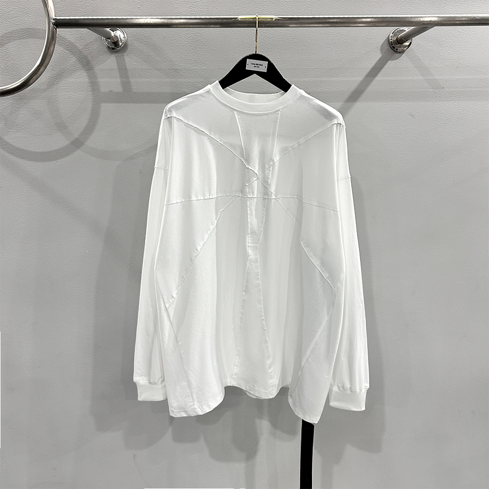 RICK OWENS DRKSHDW AW24 Jumbo Long Sleeve T-Shirt（DS02B4235RIGEM-109）